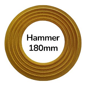 Kit 50 Centragem 180mm Reta P Alto Falante Compatível Eros Furo 4"