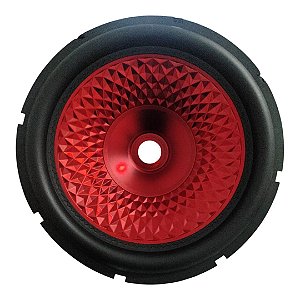 Cone P/ Alto Falante Vermelho 12 Polegadas + Protetor E Cola