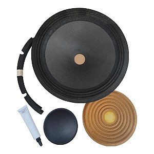 Kit Montagem Carcaça De Chapa 10 Polegadas C/ Cone, Guarnição, Centragem, Protetor e Cola