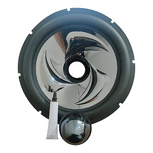 Cone Para Alto Falante Borda de Borracha + Protetor e Cola