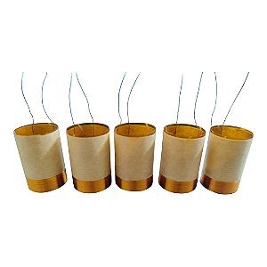 Bobina 19/50 8 Ohms Para Alto Falante 821 Kit com 5 Unidades