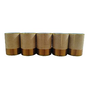 Bobina 25/50 8ohms P/ Reparo De Alto Falante - Kit Com 5 Unidades