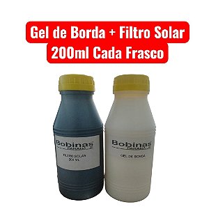 Kit Gel de Borda + Protetor Solar Para Alto Falante 200ml Cada