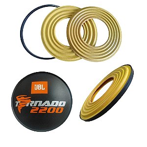 Kit Alto Falante Tornado 2200 - 20 Anel, Centragem Média e Reta + Protetor