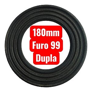 Centragem 180mm Dupla Furo 99 Preta