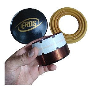 Kit Reparo Woofer Eros 400 Bobina 50x20 Centragem Protetor