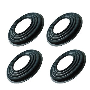 Kit 4un Centragem Padrão SDS 200mm Alta Tecido Duplo Preta