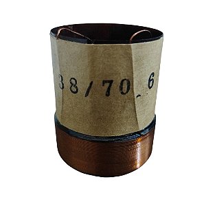 Bobina Para Alto Falante 38.70mm 6 ohms 50x15 4 Camadas Cobre