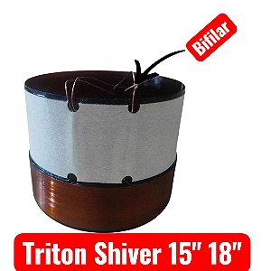 Kit 5un Bobinas 99mm Para Alto Falante Shiver 15/18 Bifilar 80x30