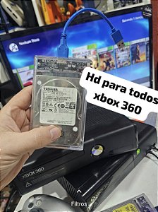 HD 500gb de xbox360 com aurora 150 jogos compatível com todos XBOX360