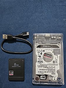 OPL Para PS2 Matrix HD 500GB e Memory Card