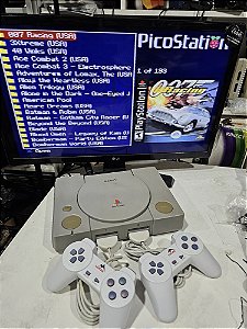 Ps1 com 1 controle e cabos paralelos