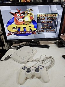Ps1 com 1 controle 1 jogo e cabos paralelos