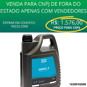 OLEO LUB SINTETICO PAROIL S  (5 LTS) - 1630016000 - ATLAS
