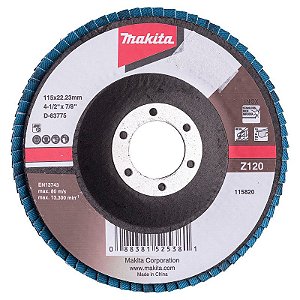 DISCO FLAP LIXA LAM. 4.1/2X7/8 POL. GR120 (ZIRC) - D-63775-10 - MAKITA