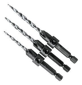 BROCA ESCAREADORA CONICA 11/64-3/16-7/32 (KIT) 3PCS - A-99661 - MAKITA