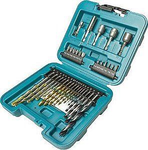 BROCAS/BITS C/ MALETA (KIT) 34PCS - B-68498 - MAKITA