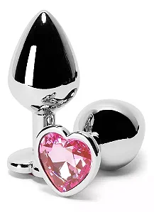 Plug Anal de Coração - Tamanho G Rosa