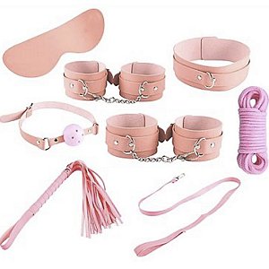 Kit com 7 - itens de Sado - Rosa