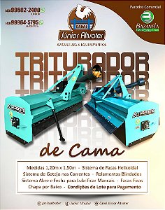 Triturador De Cama de Áviario 1.20M