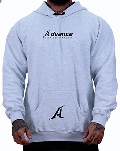 Blusa de Moletom com Capuz cor Alvejado Advance Labs