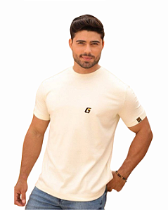 Camiseta Masculina Menegotti Suedine Clean Natural