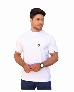 Camiseta Masculina Menegotti Suedine Branca