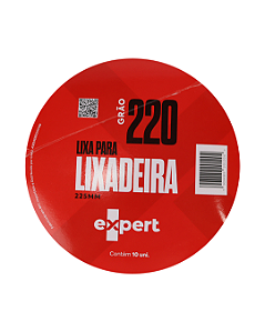 Disco de Lixa p/ Lixadeira 225mm com Velcro sem Furo - Grão 220 (10 unid) EXPERT
