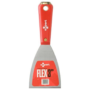 Espátula Inox Flex 3" EXPERT – Lâmina Flexível para Massa e Reparos