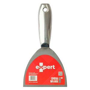 Espátula 100% Inox Pro-Flex 5" Premium EXPERT - Lâmina Flexível para Massa e Reparos