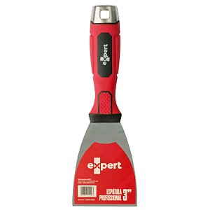 Espátula Profissional 3" EXPERT - Aço Inox Flexível com Cabo Emborrachado