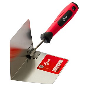 Espátula de Canto Interno 90° EXPERT para Acabamento - Aço Inox para Drywall e Gesso