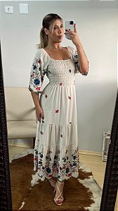 Vestido Eloá Bordado