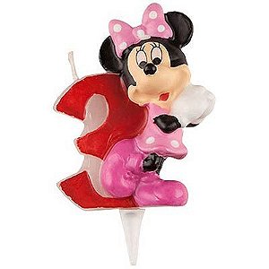 Vela Escultura 3D Numeral Minnie - Nº 3