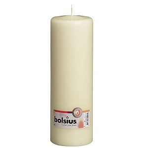 Natal - Vela Pilar Básico Marfim 25X8 cm (Velas Bolsius) - 8 Un