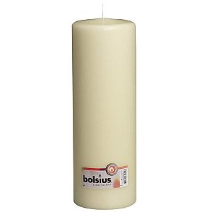 Natal - Vela Pilar Básico Branca 30X10 cm (Velas Bolsius) - 4 Un