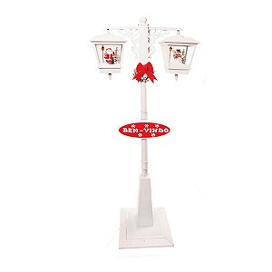 Poste Duplo Noel e Boneco Neve Branca 127V