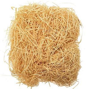 Palha Fina Natural Decorativa 22x14cm - 30 Gramas
