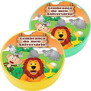 Latinha Plástica 5x1 Lembrancinha Safari