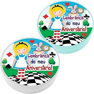 Latinha Plástica 5x1 Lembrancinha Alice