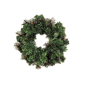 Guirlanda de Natal 70 Hastes Verde 40cm (Guirlanda de Natal Aramadas)