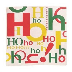 Guardanapo de Natal Hohoho Colorido 32,5X32,5cm (Guardanapo de Natal s) com 20 Folhas