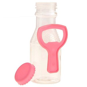 Garrafinha Plástica com Abridor ROSA