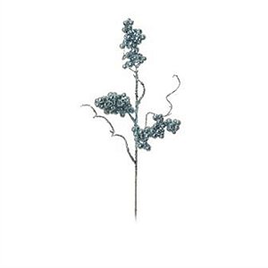 Galho com Sementes Azul Claro (Galhos Médios) - 12 Un