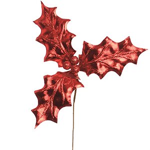 Galho Folha Vermelho (Galhos Curtos) - 1 Un