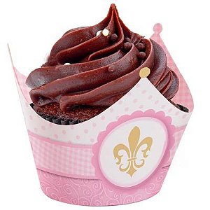 Reino Menina - Forminha para Mini Cupcake 12 Un