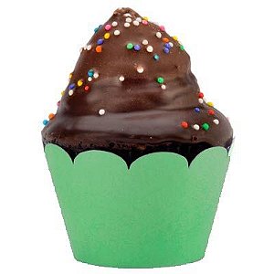 Forma para Cupcake MISSCAKE Liso Verde - 12 Un