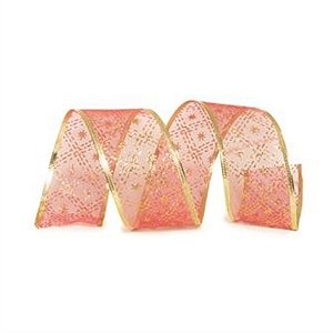 Fita Organza Vinho 6,3 cm x 9,14 mts (Fitas Natalinas) - 3 Un