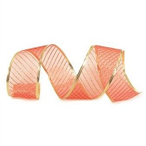 Fita Voal Vermelho 6,3 cm x 9,14 mts (Fitas Natalinas) - 3 Un