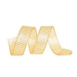 Fita Bolas Ouro 3,8 cm x 9,14 mts (Fitas Natalinas) - 3 Un